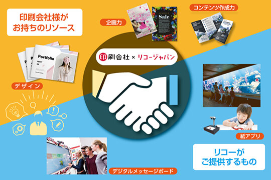 印刷会社xリコージャパンの概念図