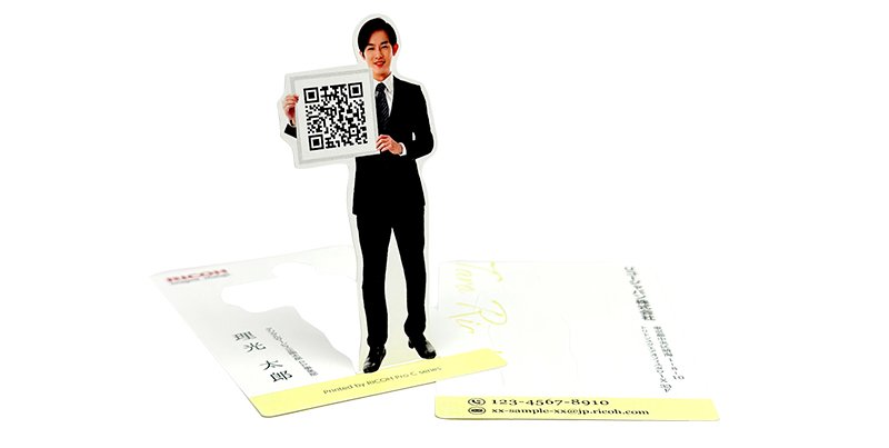 立体名刺のサンプル画像